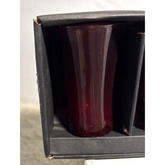 6 Bombay Colored Shot Glasses In Gift Box 2.5 Oz Capacity Multicolor Design - Picture 3 of 12